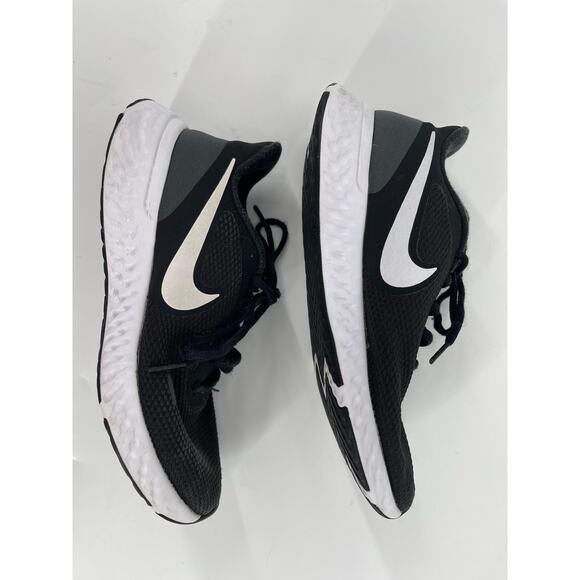 NIKE Women's Revolution 5‎ Running Shoes - BLACK WHITE Size 7.5 - Picture 5 of 6